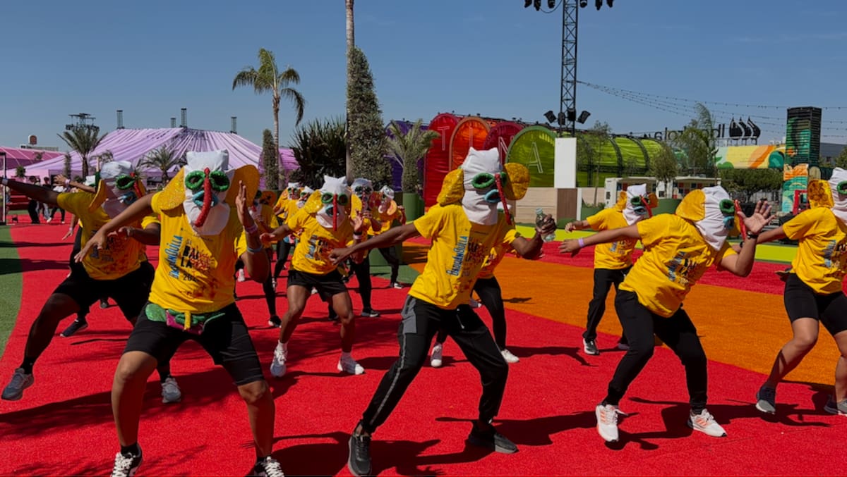 Las marimondas del Carnaval de Barranquilla también estarán presentes en el Makondo Park de Shakira.//Cortesía Alcaldía de Barranquilla.