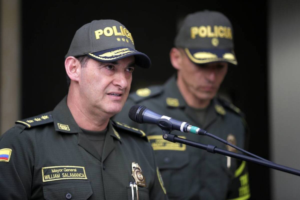 El director de Seguridad Ciudadana, mayor general William Salamanca, entregó un balance en materia de seguridad y orden público tras la celebración de Año Nuevo en el país. (Foto: Colprensa / VANGUARDIA LIBERAL)