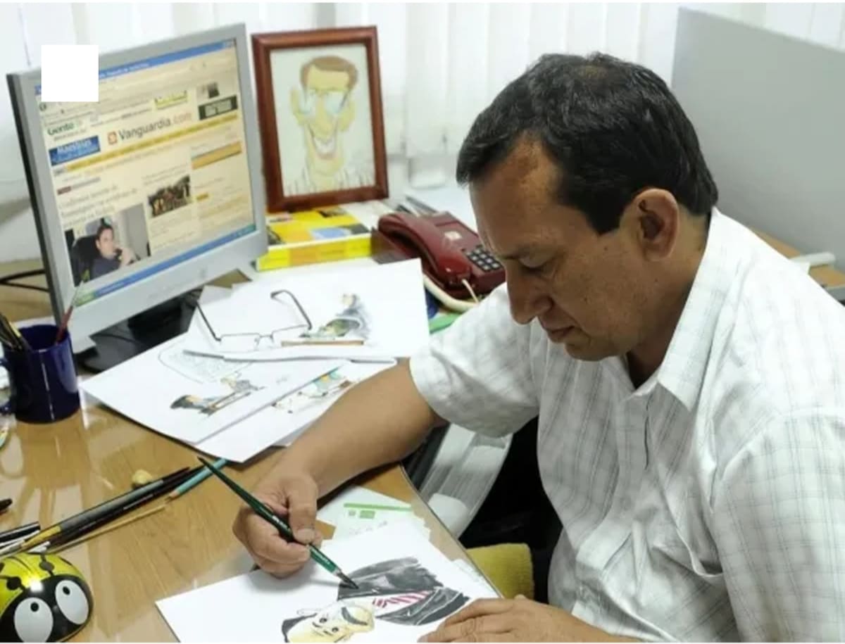 ‘Epe’, o ‘Argón’ el caricaturista, como se hizo llamar haciendo matachos lacerantes que ironizaban la realidad nacional.