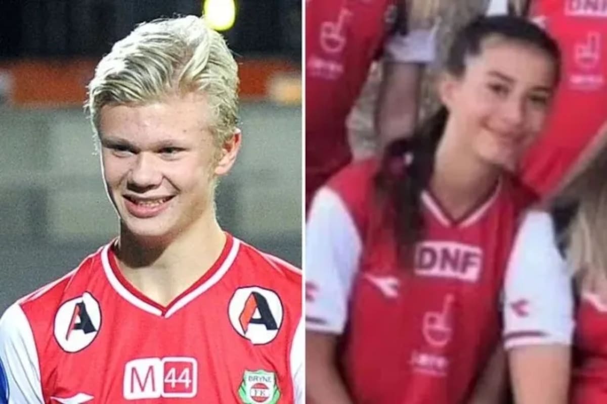 Erling Haaland y su pareja Isabel Haugseng Johansen son futbolistas.