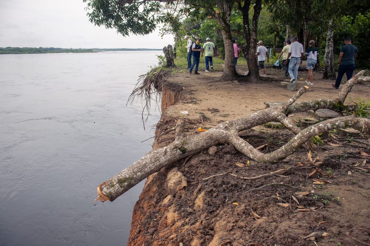Habitantes de San Rafael de Chucurí señalan que la erosión del río Magdalena se ha llevado varias viviendas y ha obligado a familias enteras a desplazarse.
Suministrada/Vanguardia