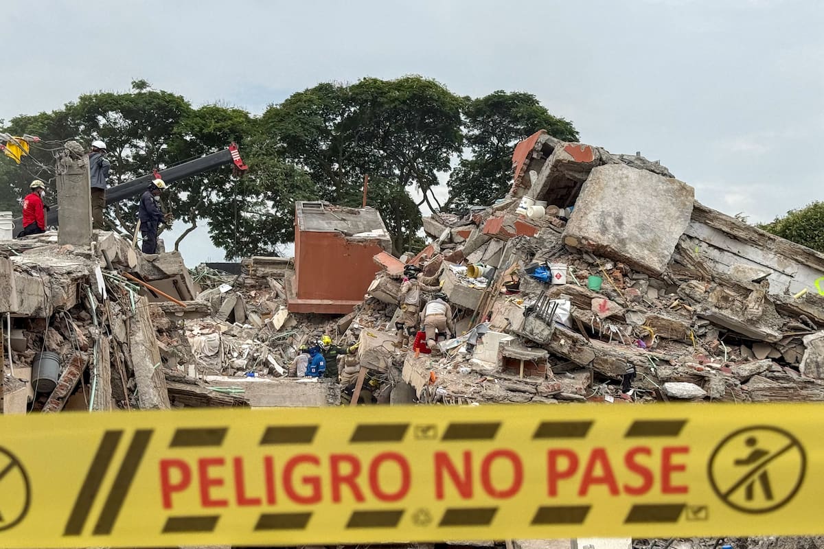 Imagen de referencia de escombros tras terremoto en Colombia. // EFE/ Mario Baos.