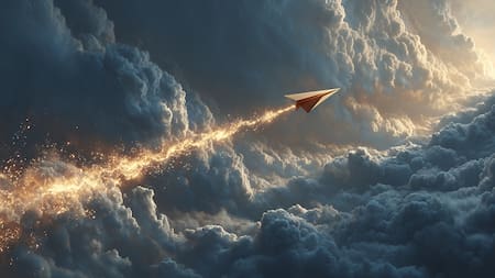 Reflexión espiritual: ese avión de papel que refleja su cotidianidad