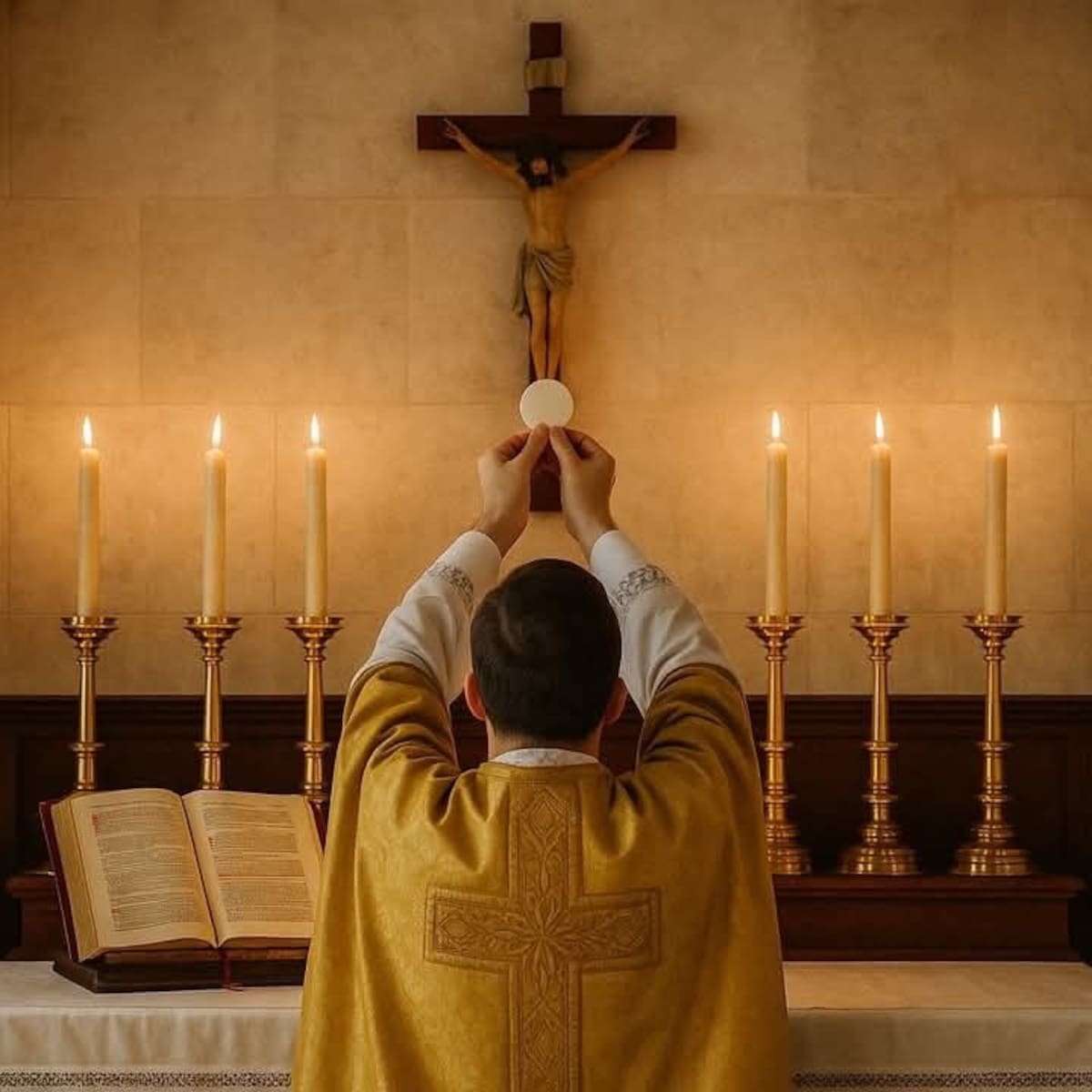 La Sagrada Eucaristía.