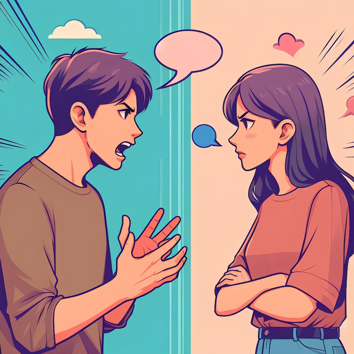¡Nada se logra discutiendo sin parar!