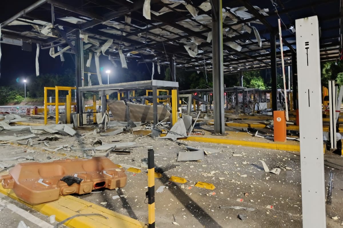 Esta es la millonaria recompensa por responsables de atentado que destruyó peaje de La Lizama