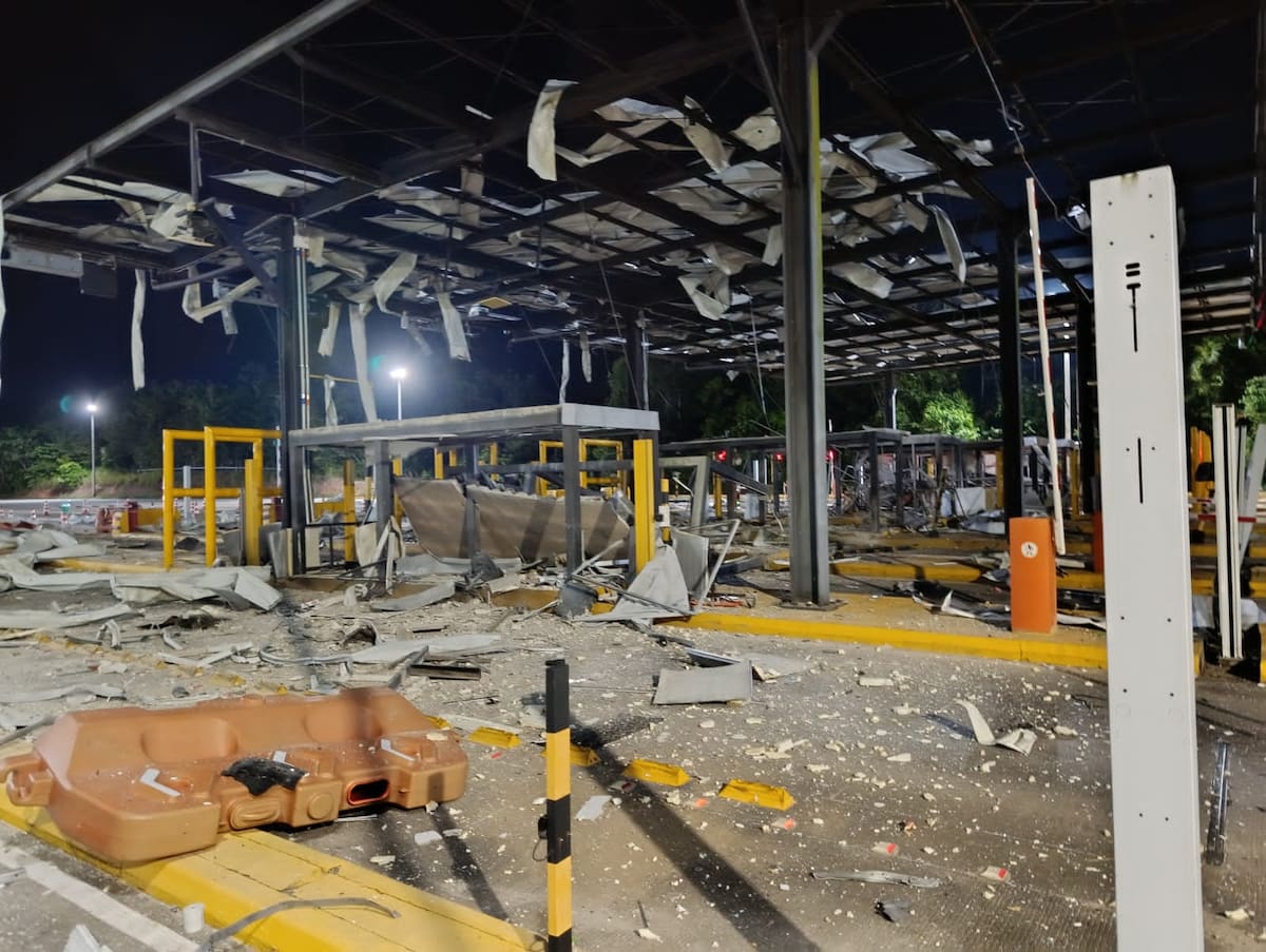 Esta es la millonaria recompensa por responsables de atentado que destruyó peaje de La Lizama