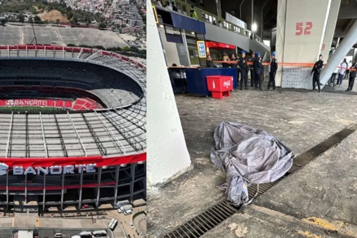 Un hombre muere al caer en la zona de palcos en la reapertura del Estadio Azteca. /FOTO: Suministrada