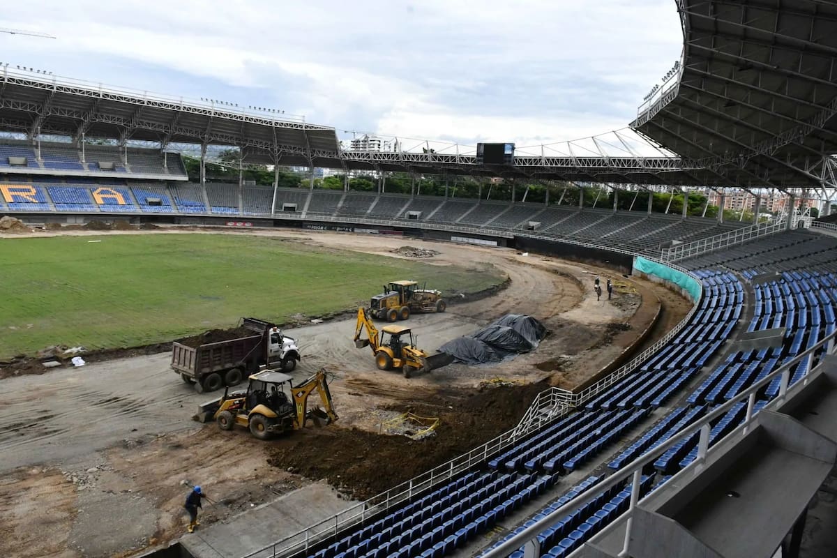 Imágenes muestran las afectaciones que dejó el terremoto en el estadio Hernán Ramírez Villegas
