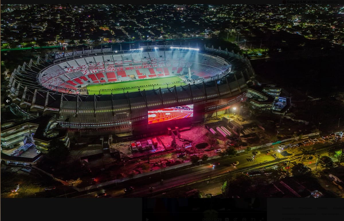 El Estadio Metropolitano Roberto Meléndez y Barranquilla se encuentran listos para recibir el sábado 21 de noviembre la final de la Copa Conmebol Sudamericana entre Atlético Mineiro de Brasil y Boca Juniors de Argentina.//Cortesía @alcaldiabquilla.