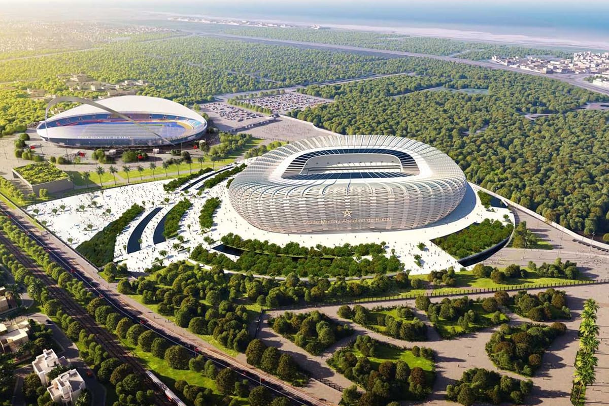 Estadio de Rabat gana el premio Estadio del Año 2025. /FOTO: Redes