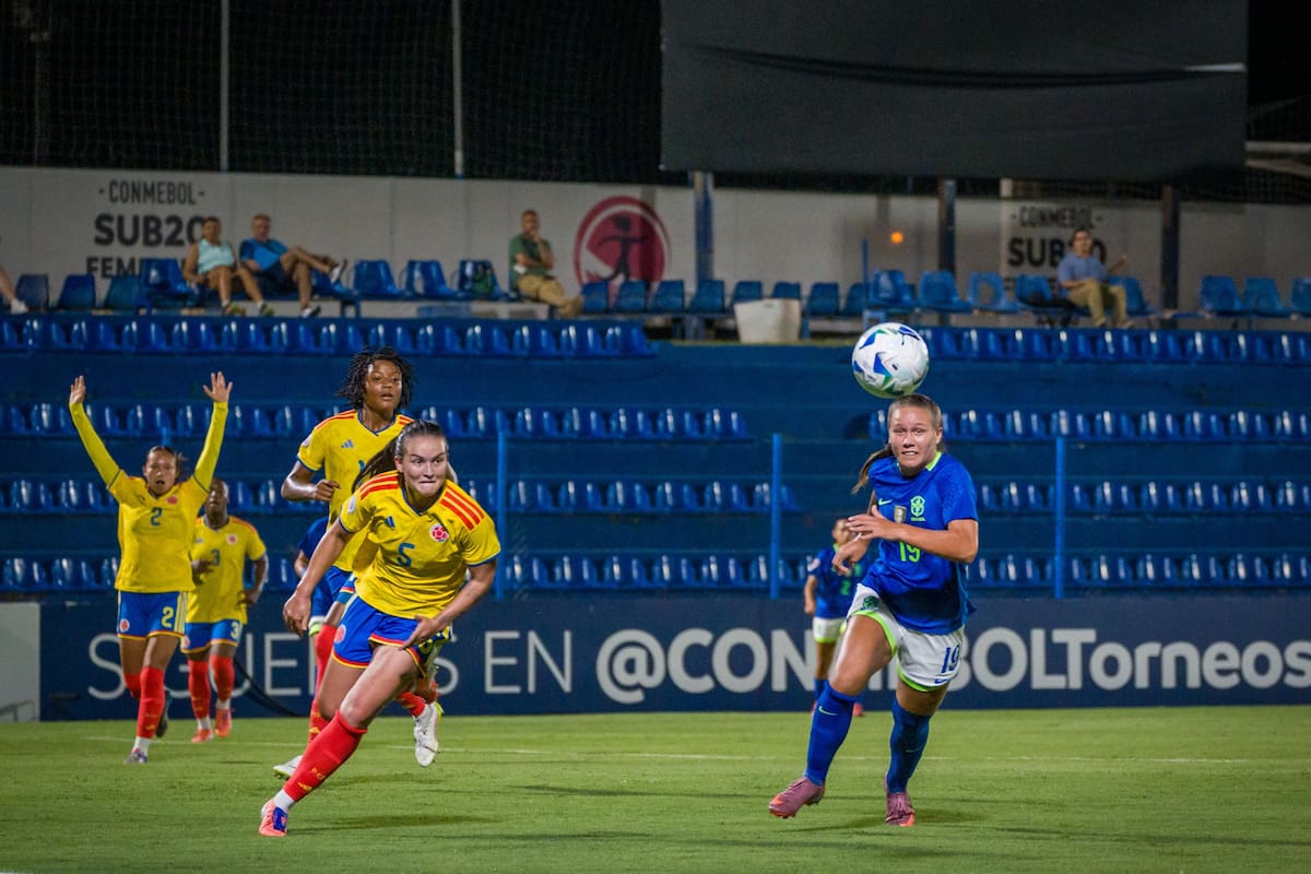 Estas son las cuentas de la selección Colombia Sub-20 para clasificar al Mundial tras caer con Brasil. Foto: @CONMEBOLtorneos