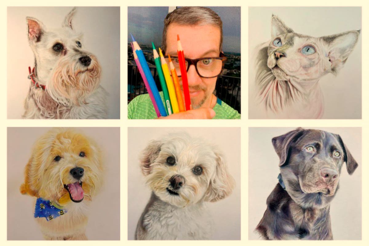 Aunque estudió en la Academia de Dibujo Profesional en Cali, donde tuvo más contacto con óleos, acuarelas, pasteles y pinturas, el arte del color le es innato. Foto tomada del perfil de Instagram del artista/VANGUARDIA