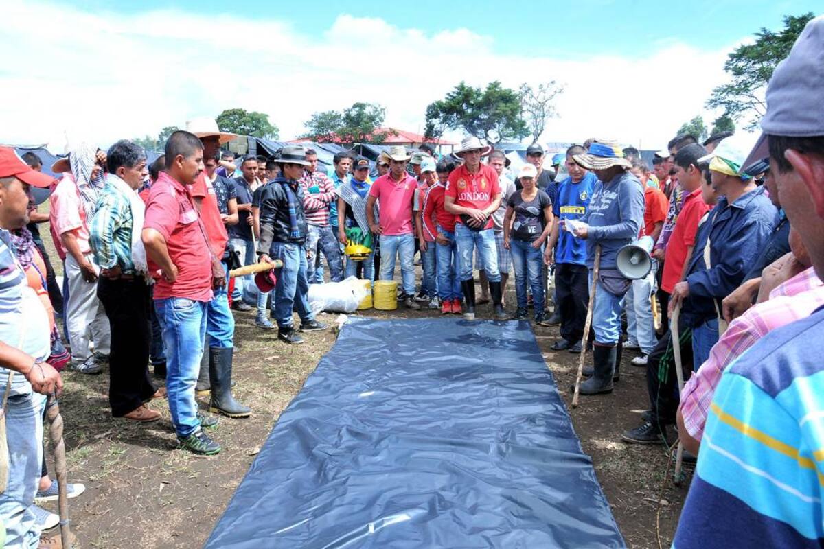 Los promotores y participantes del paro piden al Gobierno cumplir los acuerdos a los que se llegó en el paro de 2014. (Foto: Colprensa / VANGUARDIA LIBERAL)