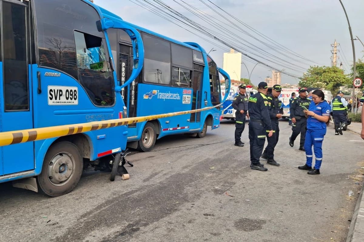 Estudiante de Derecho de 16 años murió arrollada por buseta en la autopista Floridablanca – Bucaramanga