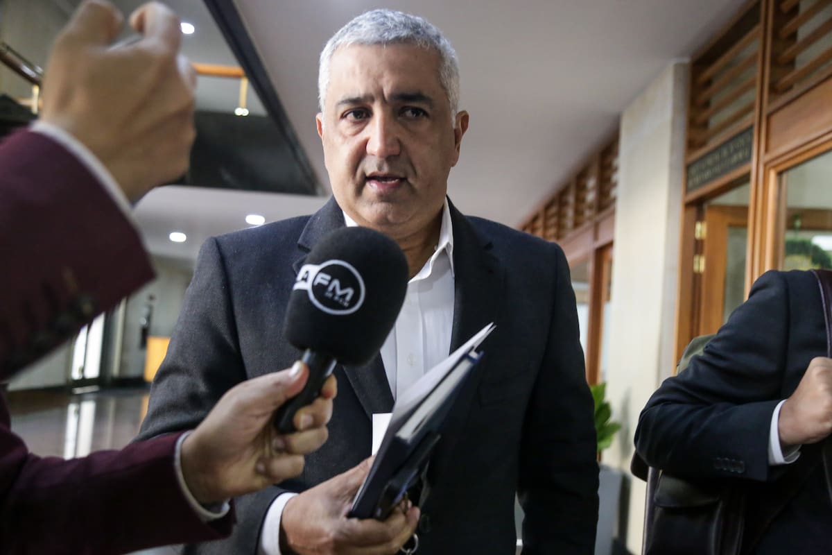 Bogotá. Diciembre 11 de 2024. El excongresista Juan Diego Muñoz asiste a la Corte Suprema de Justicia para rendir indagatoria en el marco del escándalo de corrupción de la UNGRD. (Colprensa - Catalina Olaya)