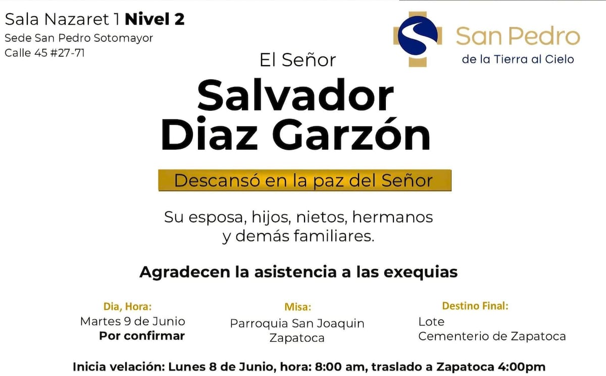 Funeral del exalcalde Salvador Díaz Garzón.