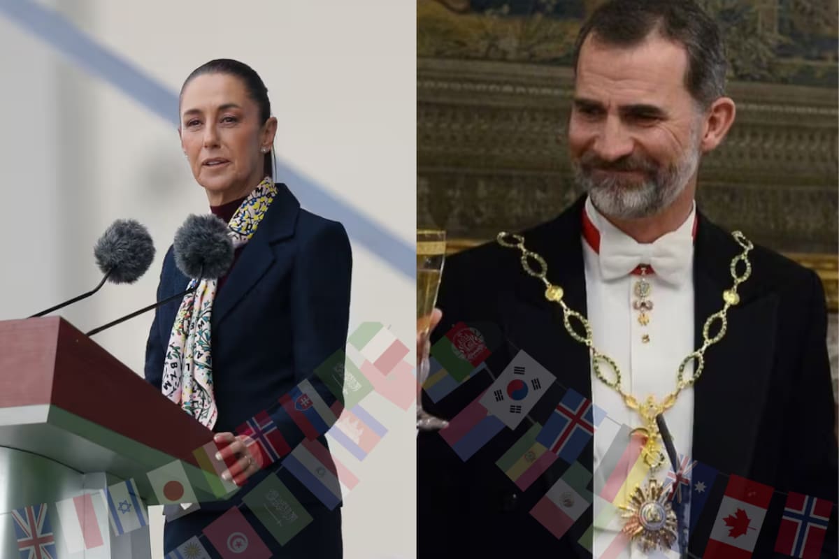 El rey Felipe VI y la presidenta Claudia Sheinbaum sostendrán un encuentro en Ciudad de México en medio del fortalecimiento de las relaciones entre ambos países. Foto tomada de/ captura / fotos Redes Rociales.