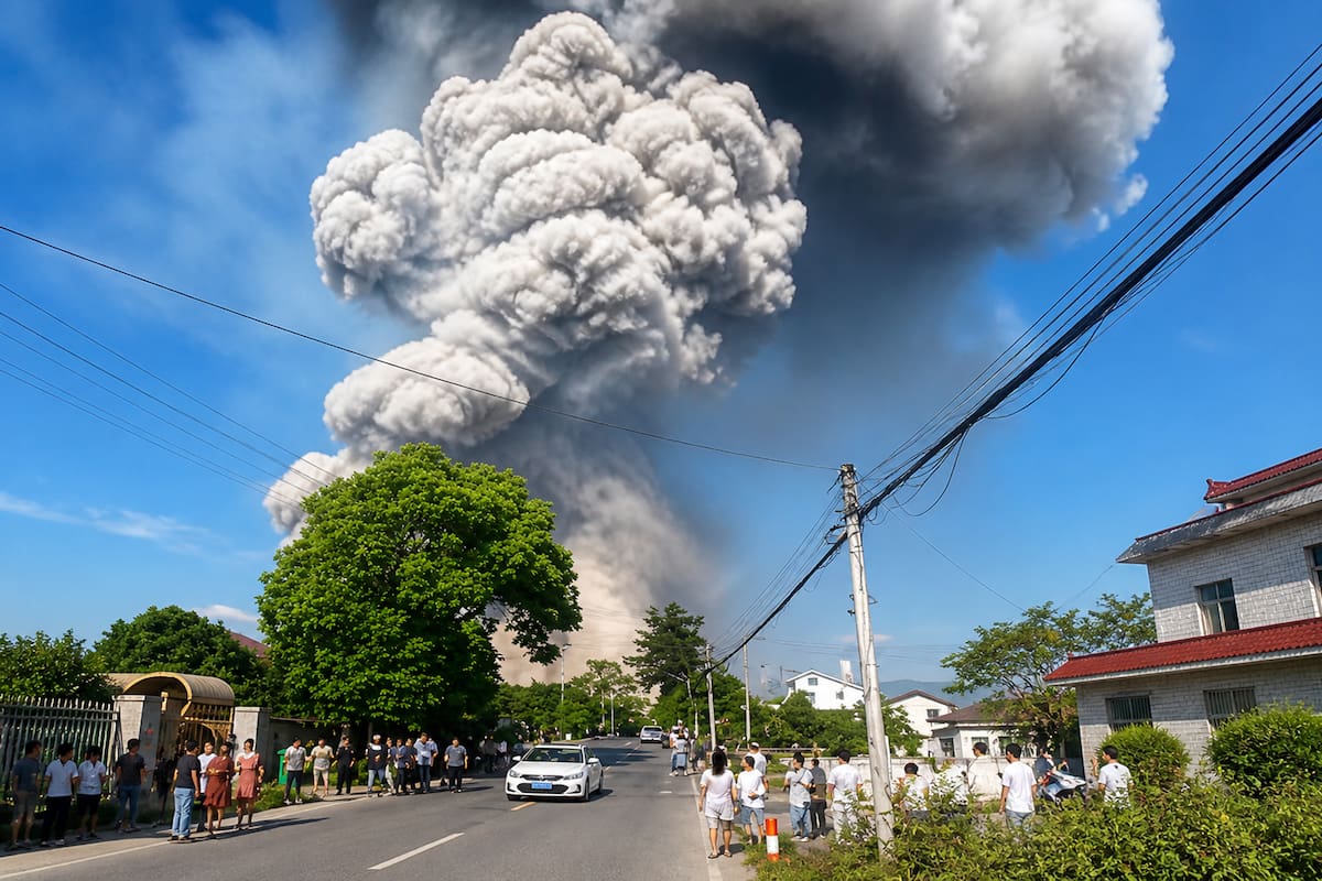 Tragedia tras explosión en fábrica de fuegos artificiales provincia de Hunan. Reportan al menos 26 muertos y 61 heridos.