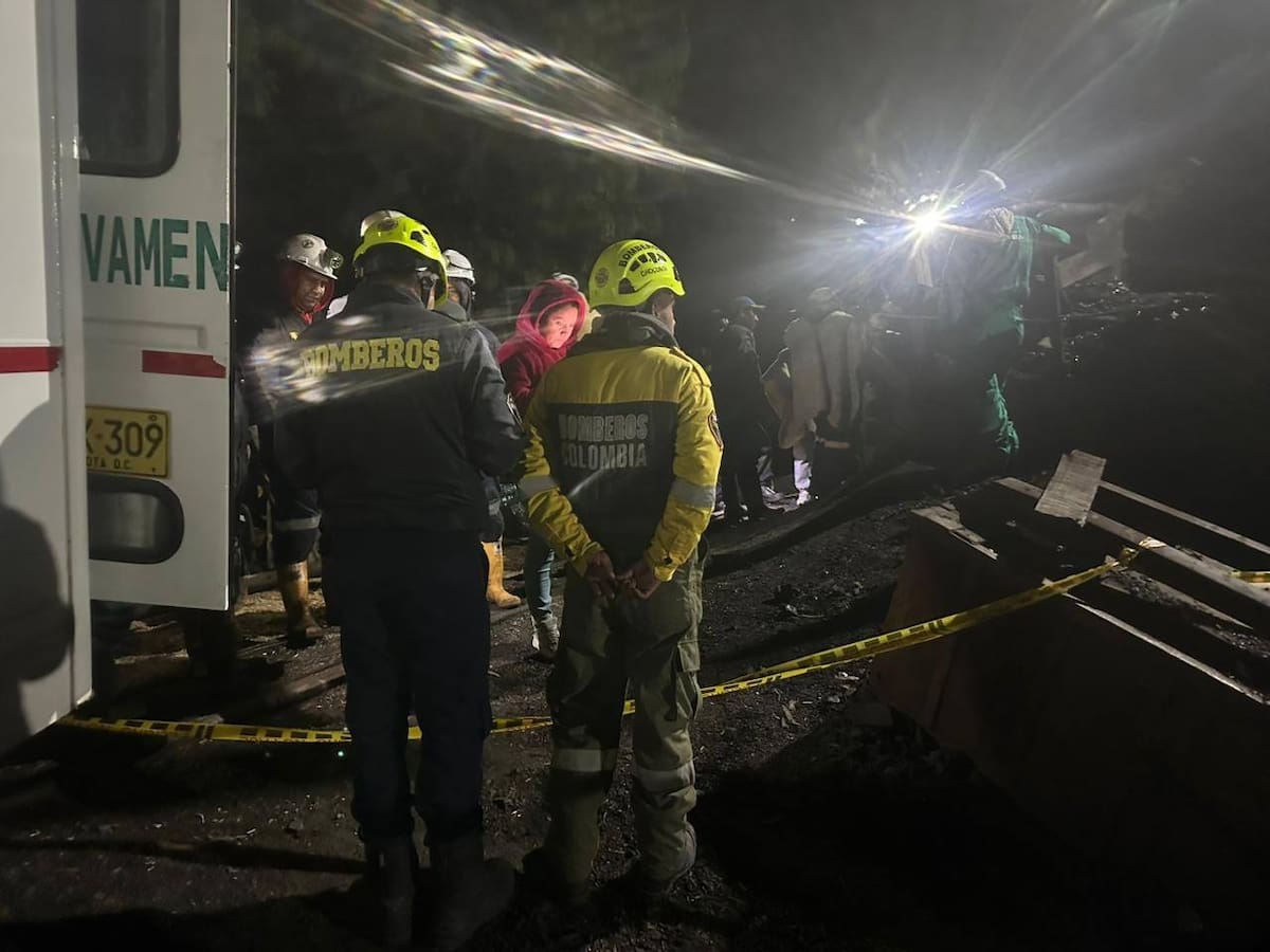 Explosión en mina de Cundinamarca deja seis mineros atrapados.
Foto: Cortesía.