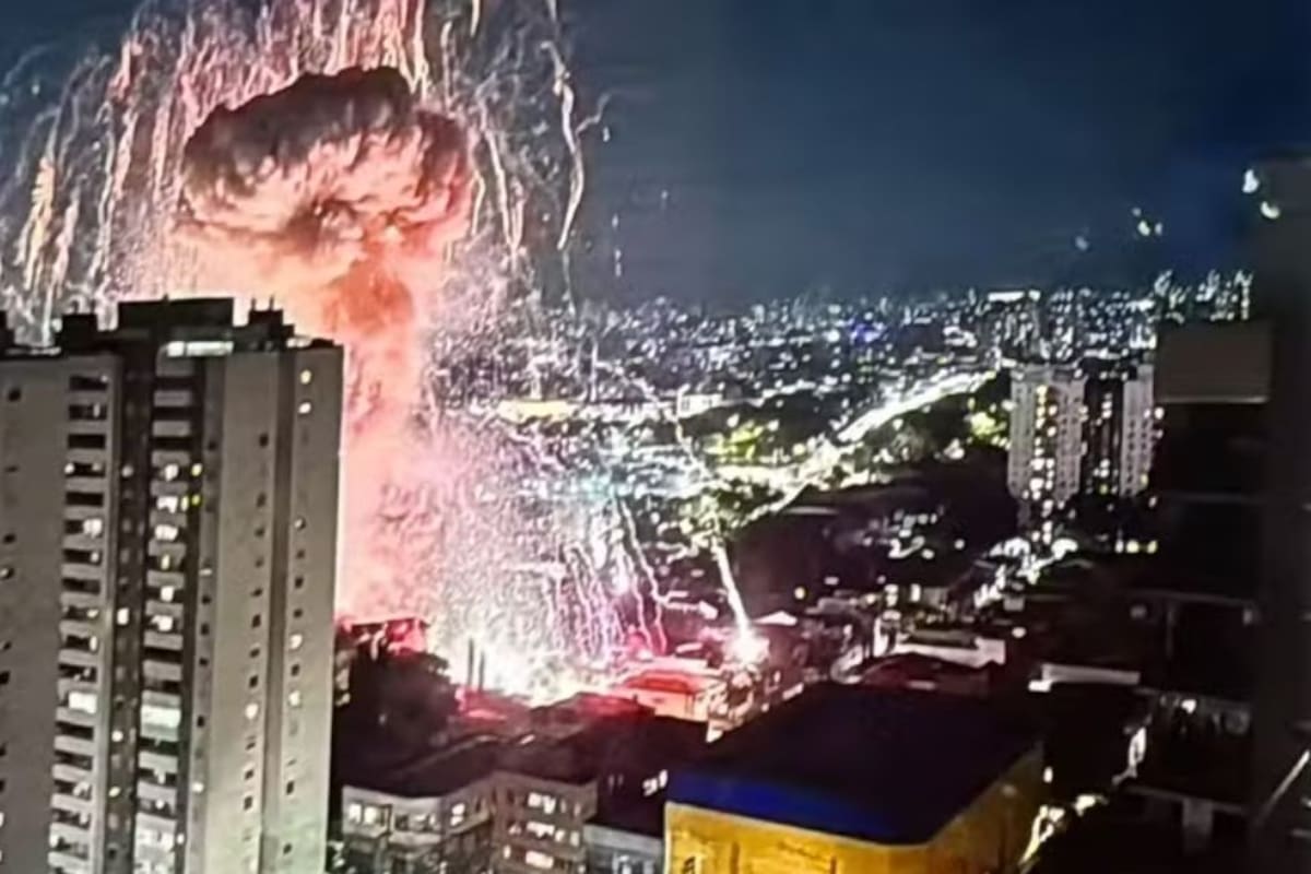 Explosión en Brasil dejó un muerto y varios heridos. Foto: Redes Sociales