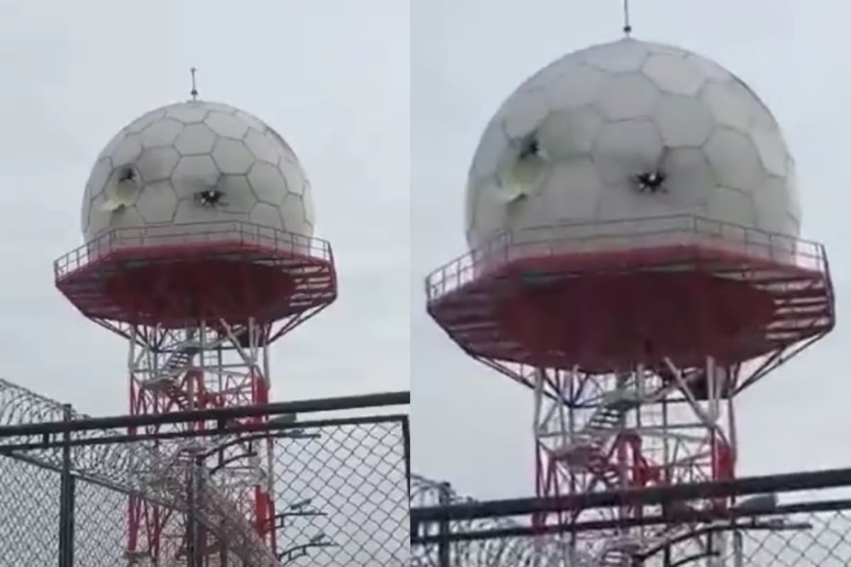 El radar de la Aeronáutica Civil fue atacado con drones durante la mañana de este miércoles en Candelaria, Valle del Cauca. Captura de video // Redes: X.