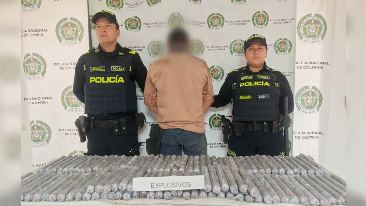 El hombre capturado quedó a disposición de la Fiscalía.
Foto: cortesía.