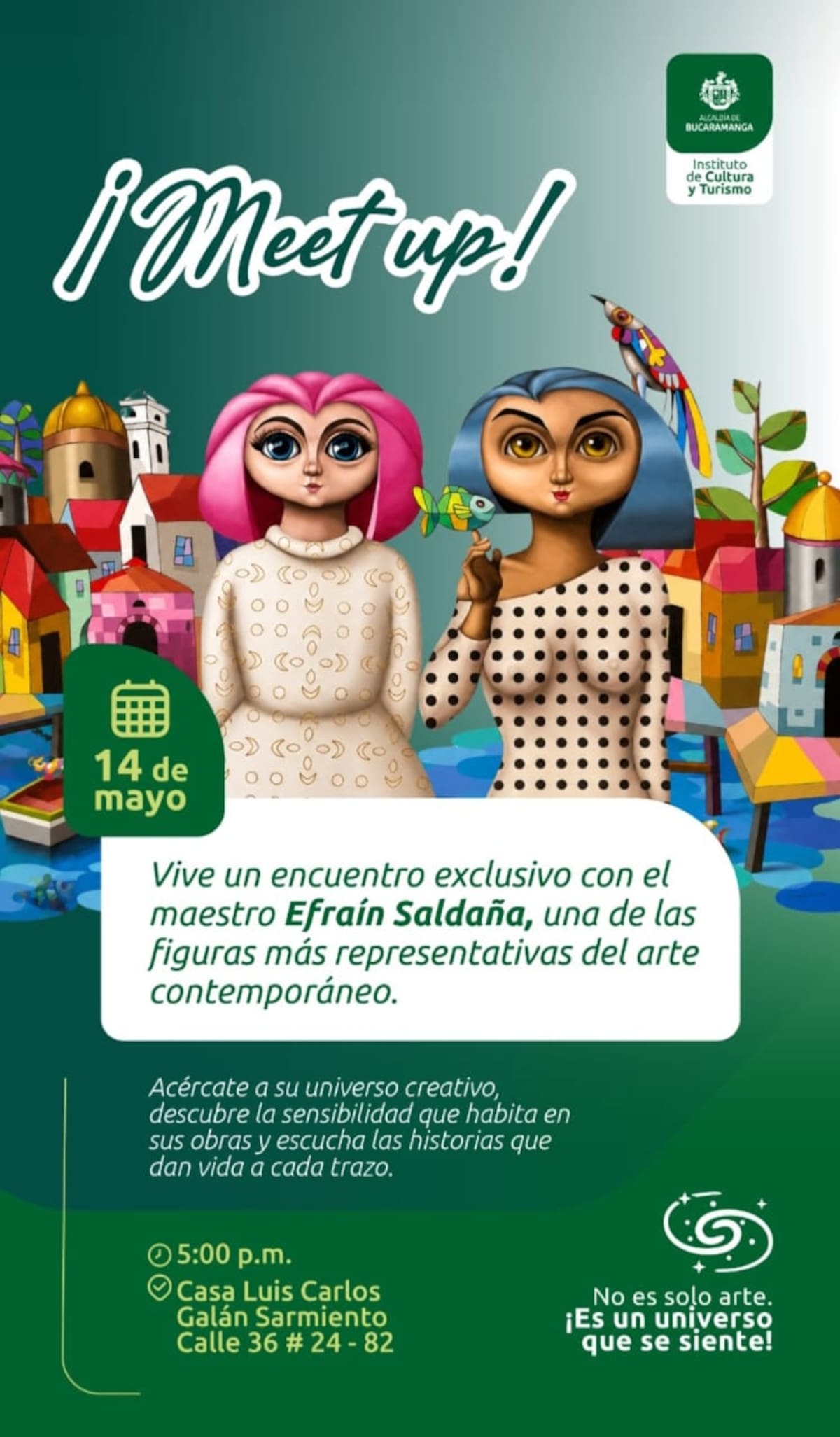 Efraín Saldaña llega a Bucaramanga con una exposición inspirada en dibujos infantiles