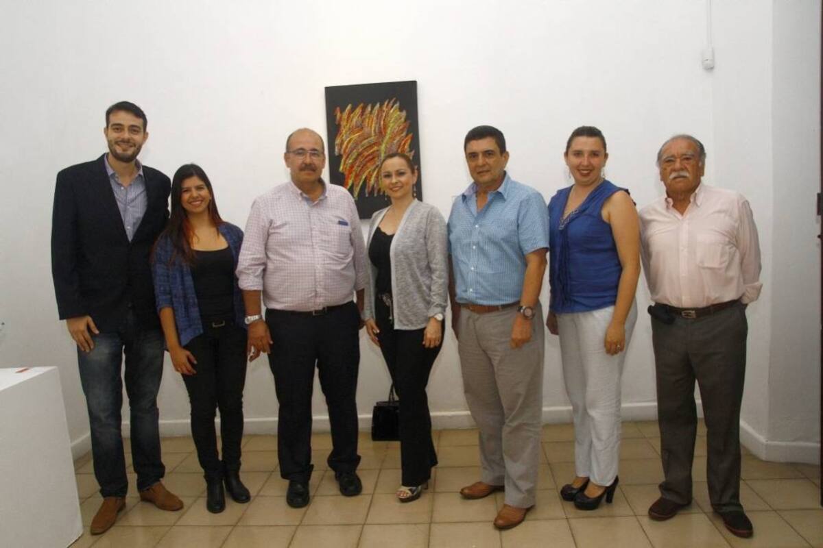 Julián Alberto Villamizar, Karen Arango, Daniel Castillo, Adriana Serrano, Horacio Blanco, Daniela Mantilla y Orlando Morales. (Foto: César Flórez / VANGUARDIA LIBERAL )