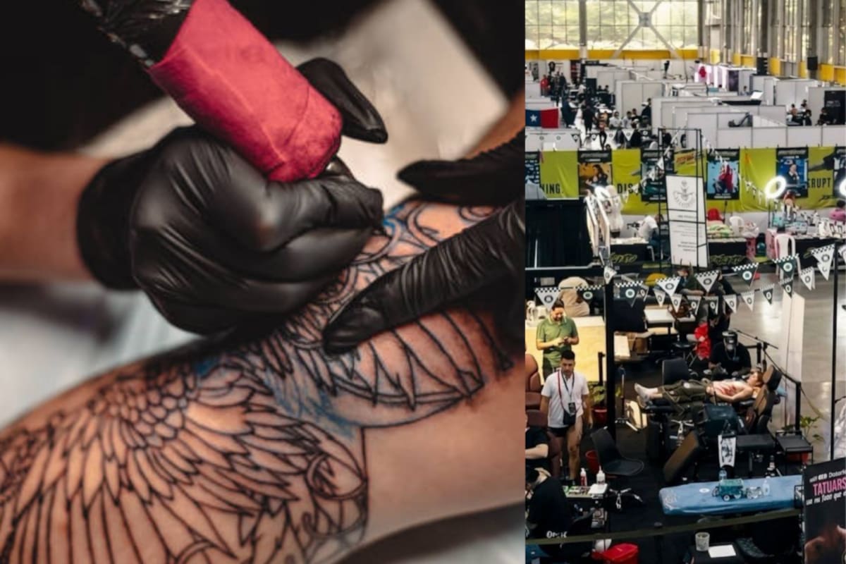 Juan Felipe Palacio Vélez, de 26 años, murió tras presentar complicaciones de salud luego de realizarse un extenso tatuaje durante Expotatuaje Medellín 2026. Su familia anunció acciones legales y pide esclarecer las condiciones sanitarias del procedimiento. Imagen con apoyo de foto // Istock// E imagen de: X