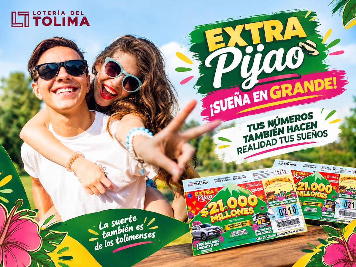Lotería de Tolima, sábado 26 de septiembre de 2026: resultados del Extra Pijao.
