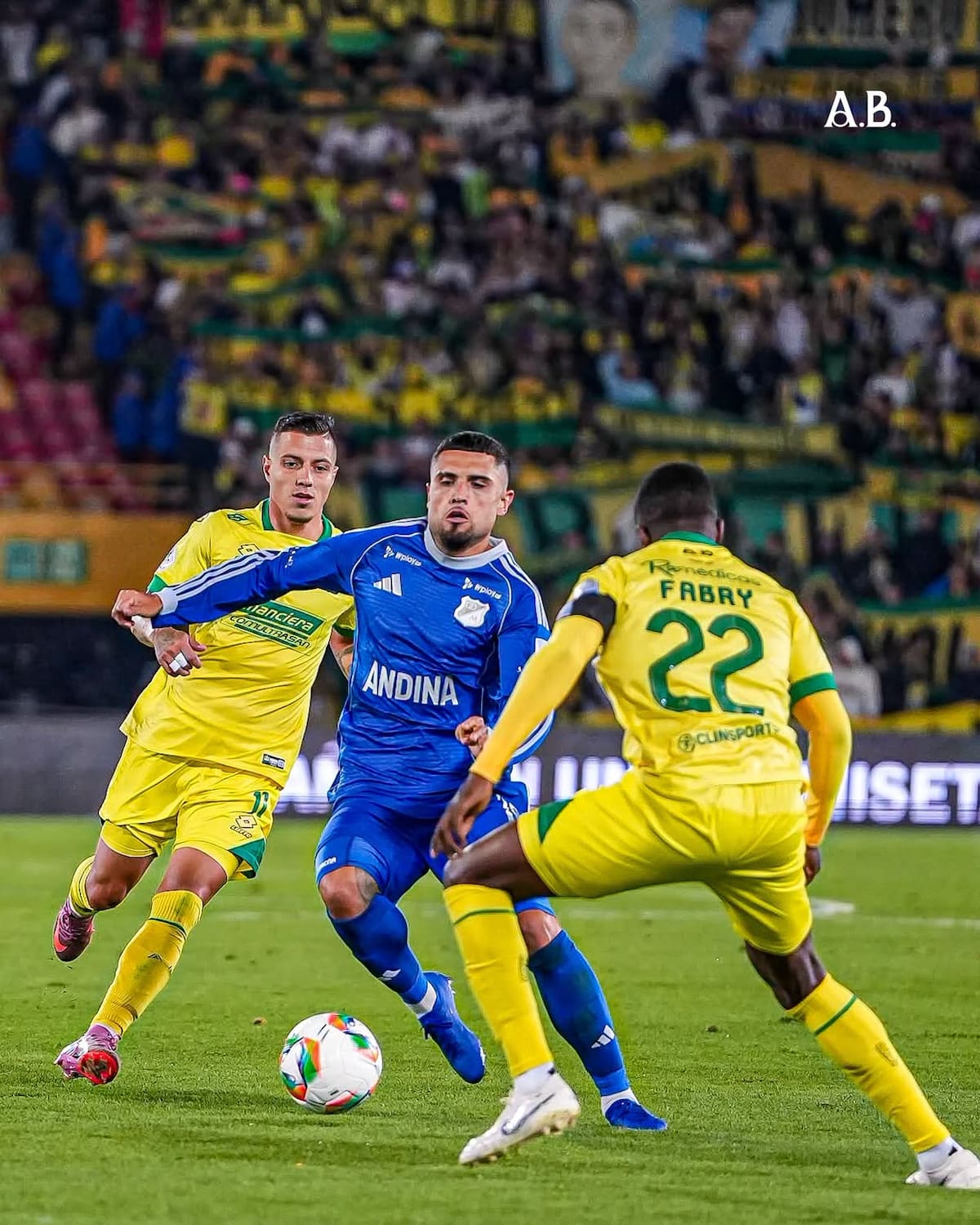 Fabry Castro tuvo un destacado partido ante Millonarios, tras una ausencia de 10 meses. Foto: Colprensa.