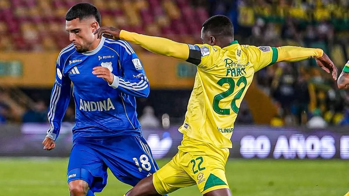 Fabry Castro tuvo un destacado partido ante Millonarios, tras una ausencia de 10 meses. Foto: Colprensa.