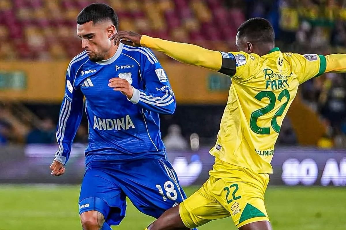 Fabry Castro tuvo un destacado partido ante Millonarios, tras una ausencia de 10 meses. Foto: Colprensa.