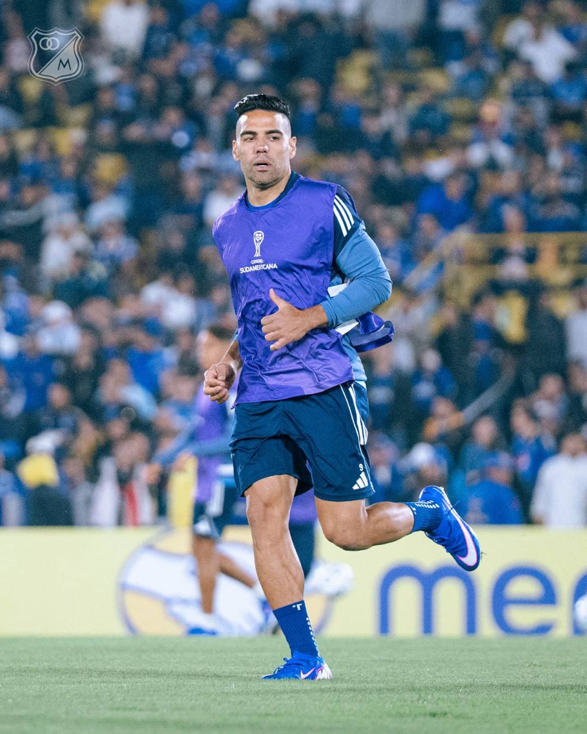 Falcao García estará alejado de los campos de juego luego de sufrir una fractura en el arco cigomático. Foto: Millonarios.