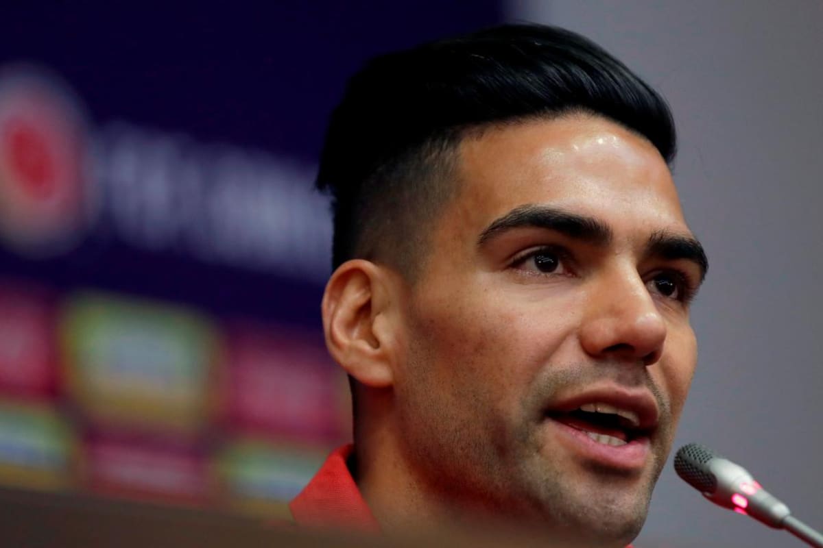 Falcao García cree que se debe festejar con los compañeros el gol. //ARCHIVO