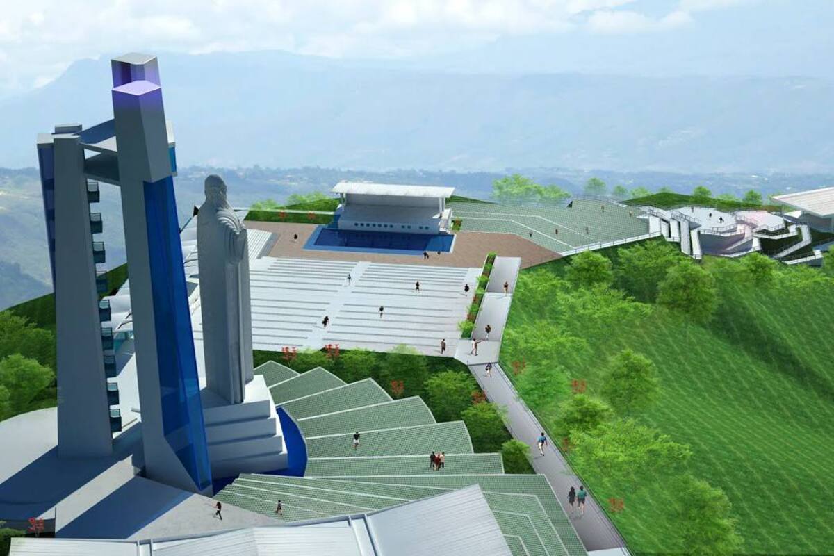 Según los reportes de avance de obra, al Ecoparque Cerro del Santísimo le falta un 30% para ser concluido. (Foto: Archivo /VANGUARDIA LIBERAL)