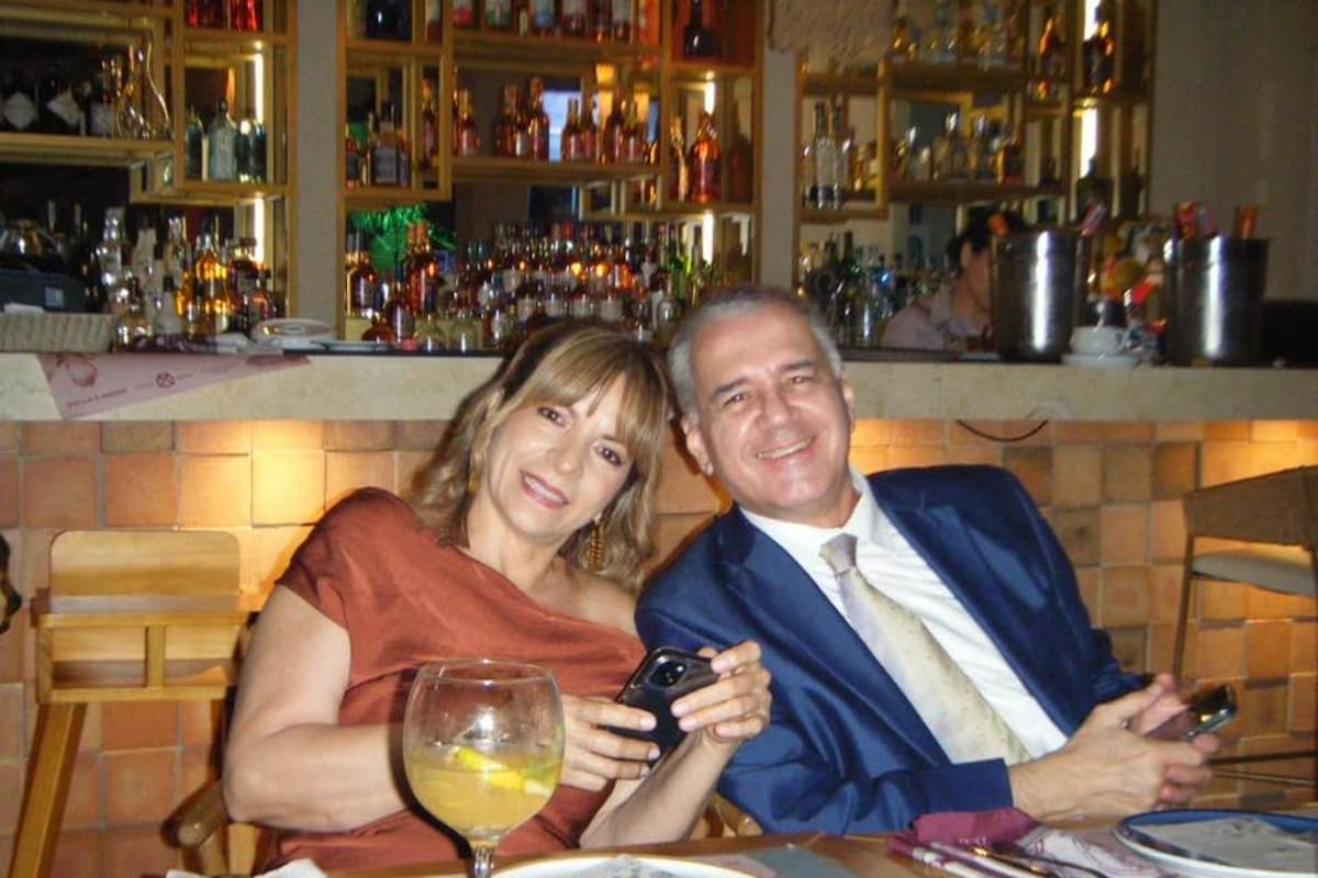 Jairo Hernán Saavedra y su esposa Victoria Caicedo.
Foto: redes sociales.