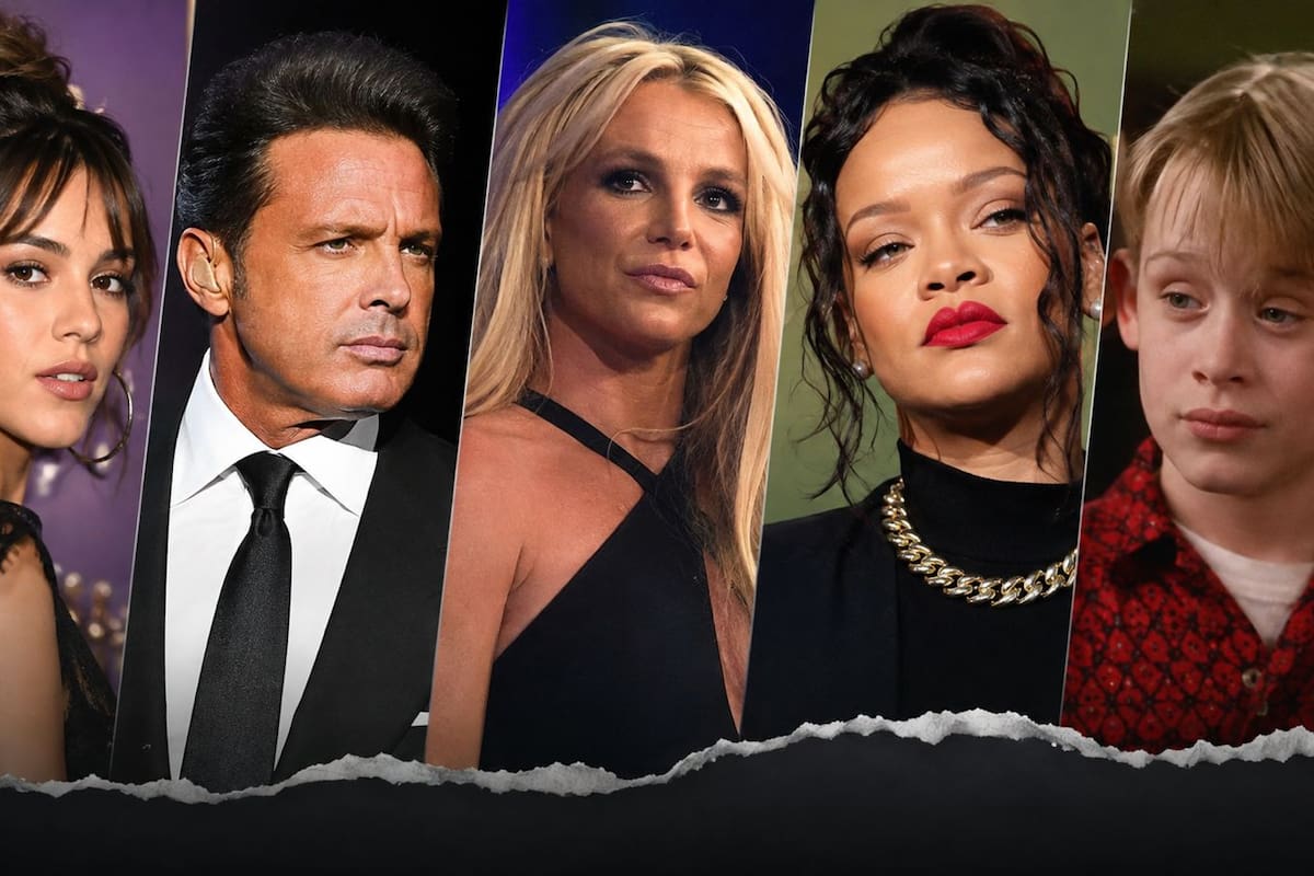 De Tini Stoessel a Luis Miguel, Britney Spears, Rihanna y Macaulay Culkin: distintas celebridades han atravesado disputas familiares relacionadas con el manejo de sus carreras, patrimonio e imagen. Creación propia