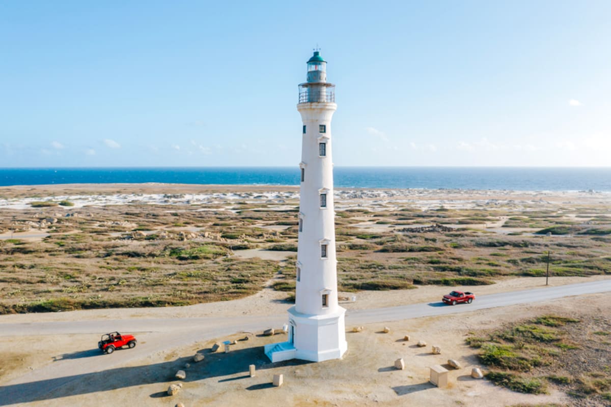 Faro California, uno de los sitios icónicos de Aruba, donde se puede ver el atardecer. (Foto suministrada por la Autoridad de Turismo de Aruba - A.T.A. / VANGUARDIA).