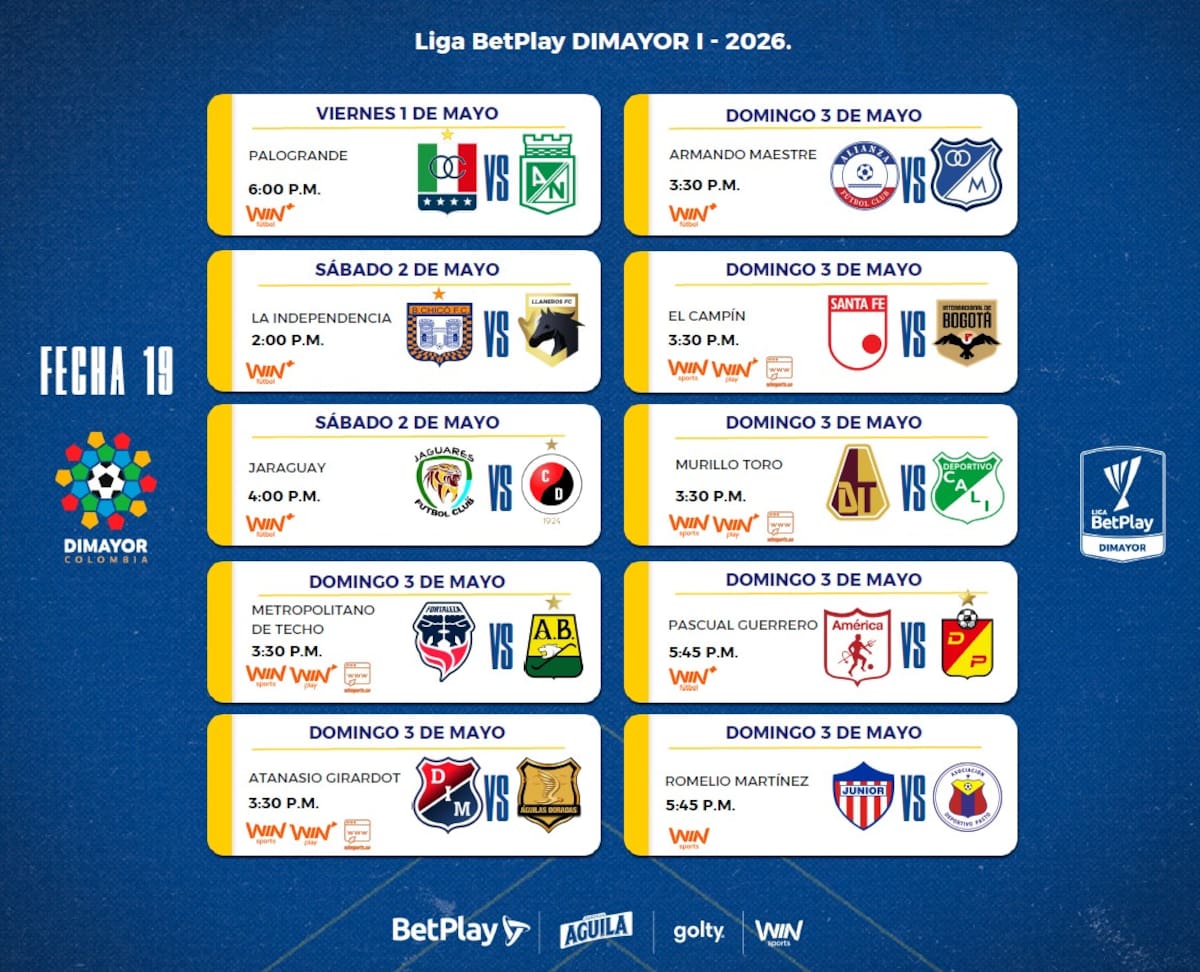 La jornada no solo definirá a los últimos invitados a los playoffs, sino que también pondrá en juego posiciones clave para las ventajas deportivas en la siguiente fase. /FOTO: Dimayor