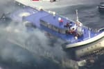 Se incendia un ferry en puerto italiano; 300 personas evacuadas
