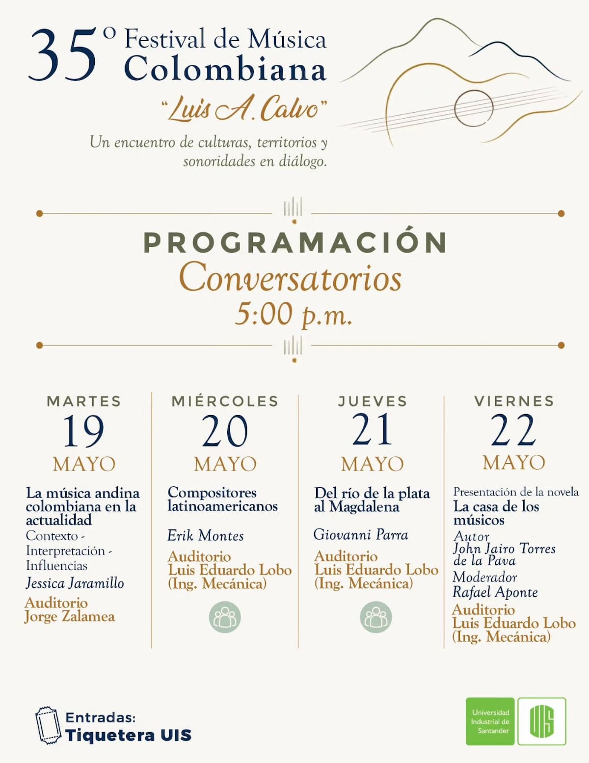 Artistas, compositores y agrupaciones nacionales participarán en una programación que exalta la riqueza sonora del país.