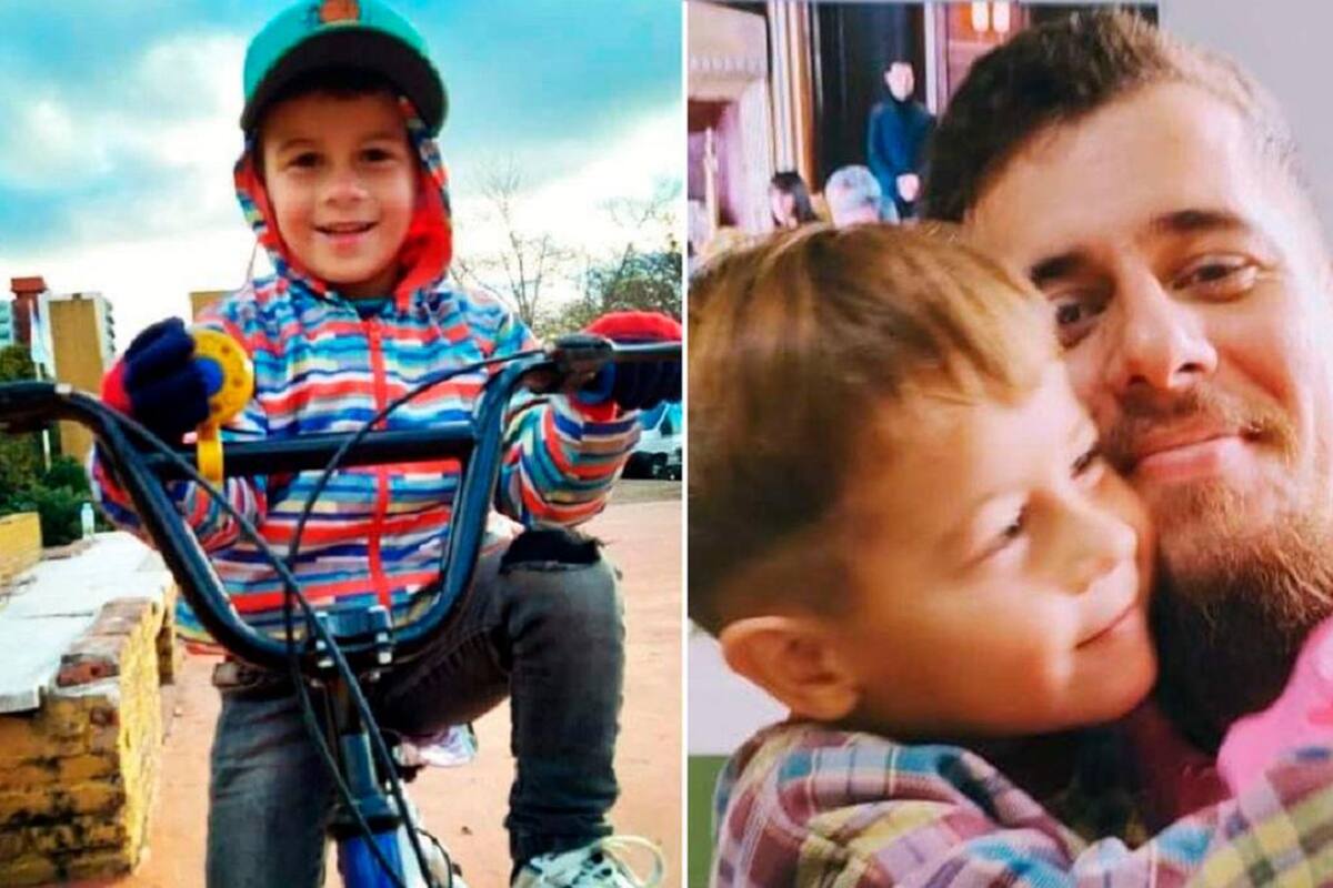 El pequeño Lucio Dupuy era sometido a maltratos, golpes y violencia por parte, supuestamente, de su madre y la novia de esta. En la foto, con su padre, quien reclamaba la custodia del menor desde el año pasado. Twitter / VANGUARDIA