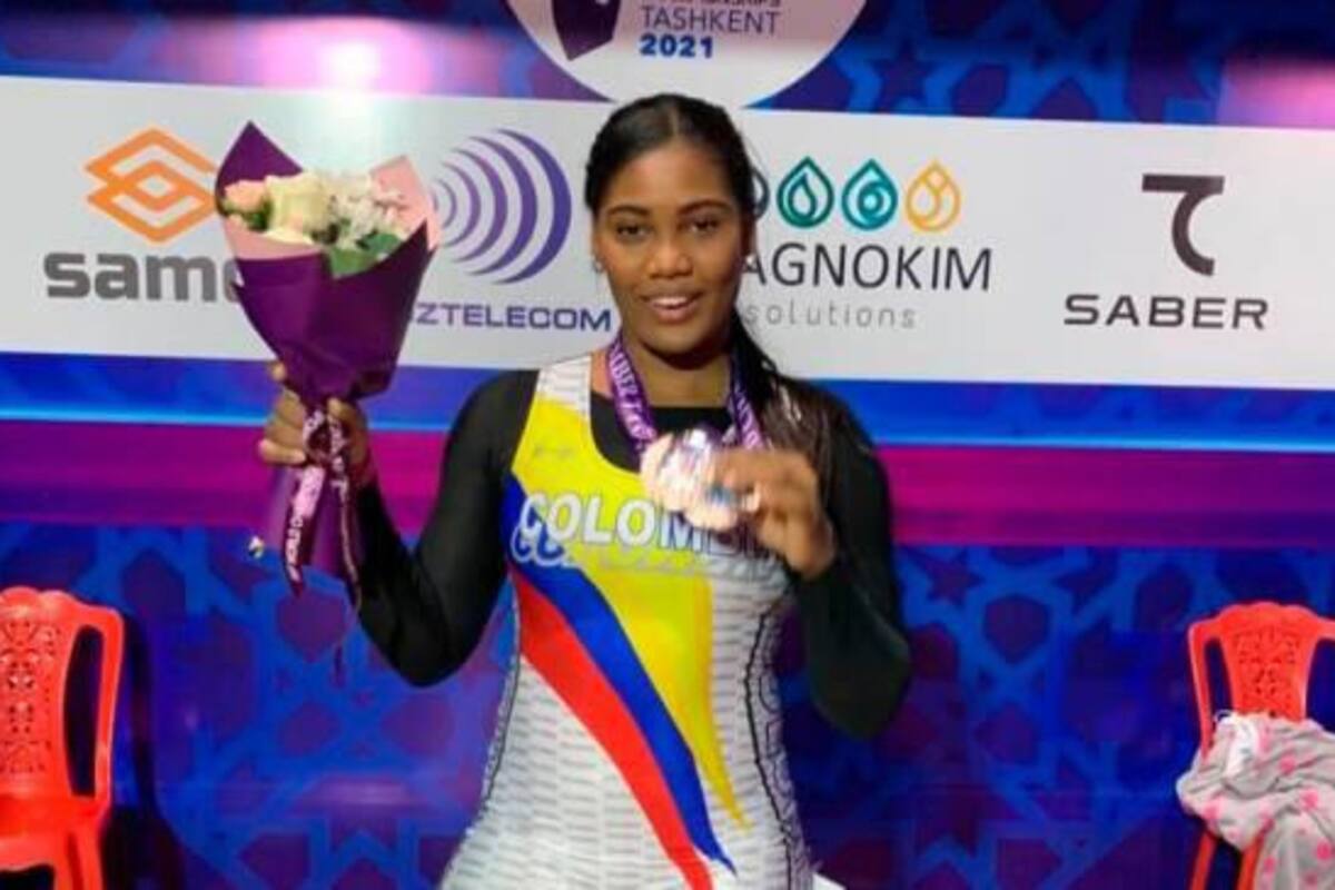 Con las dos preseas de Rivas, Colombia llegó a 12 el Mundial. Foto: @FEDEPESASCOL