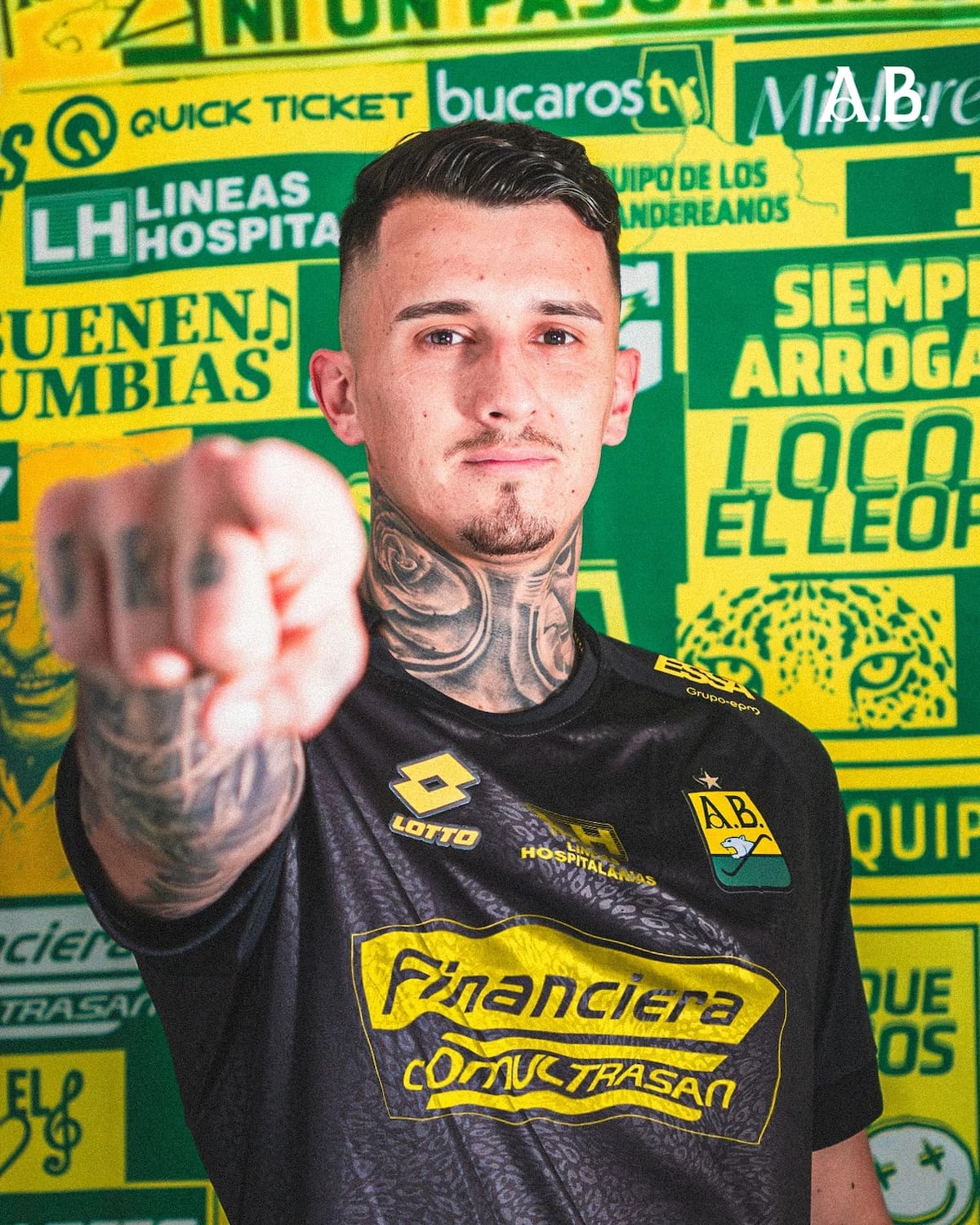 El arquero uruguayo Cristopher Fiermarín es el nuevo refuerzo para la portería del cuadro santandereano. Foto: Atlético Bucaramanga