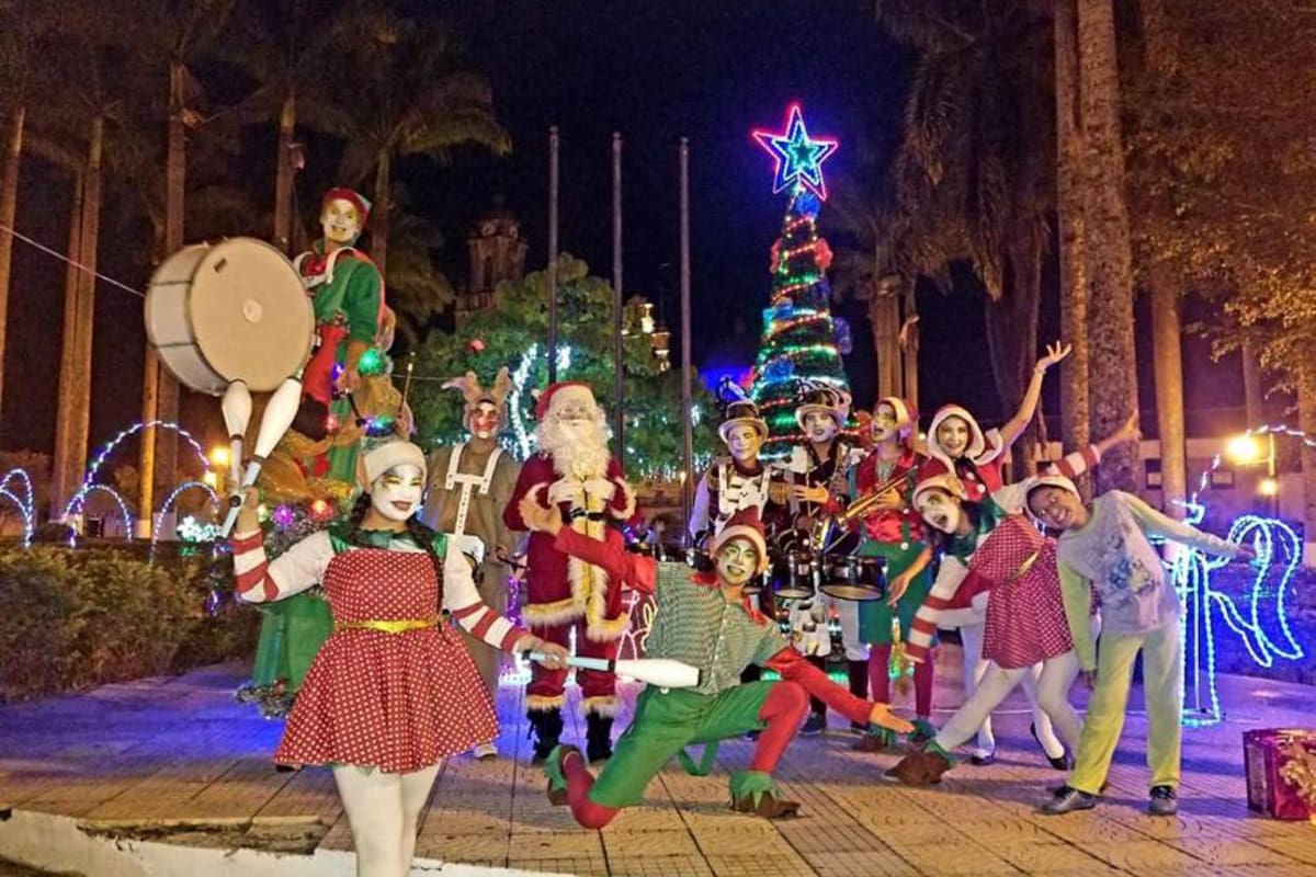 La jornada de Teatro al Parque fue una de las más recordadas por la comunidad guadalupeña en la celebración de la Navidad. (Foto: Suministrada/VANGUARDIA LIBERAL)