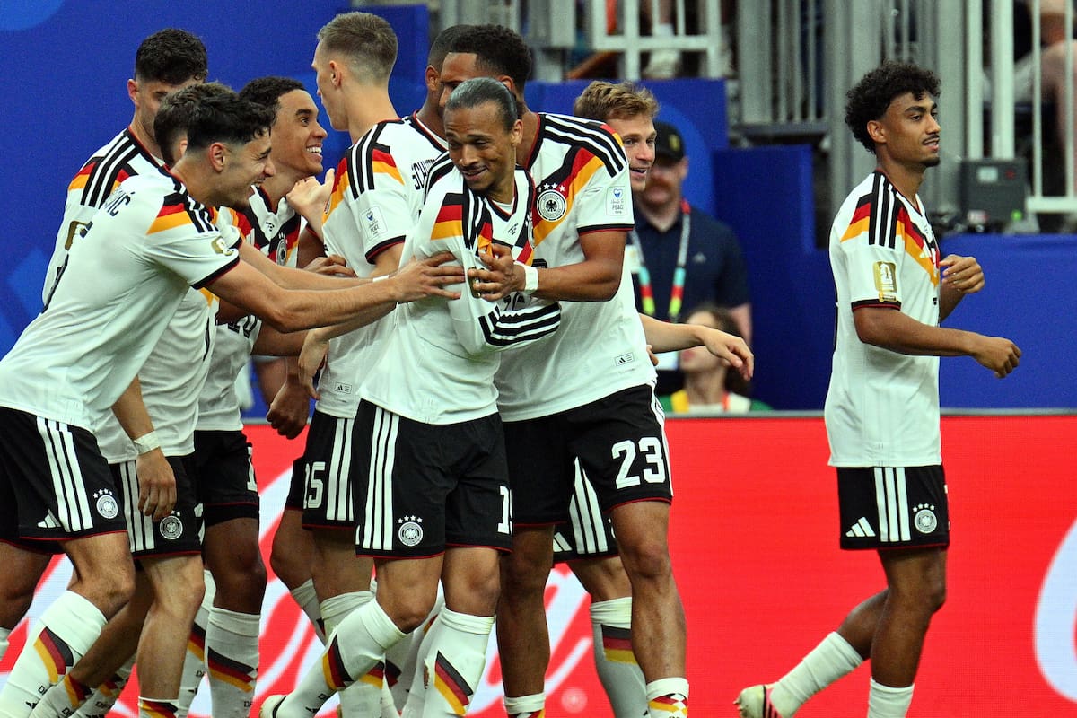 HOUSTON (United States), 14/06/2026.- German players celebrate after scoring the 4-1 during the FIFA World Cup 2026 group stage match Germany against Curacao, in Houston, USA, 14 June 2026. (Alemania) EFE/EPA/SAM WASSON
