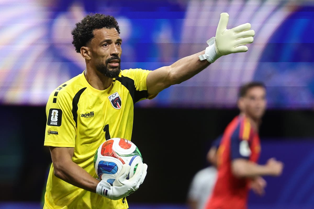 ATLANTA (United States), 15/06/2026.- Goalkeeper Vozinha of Cape Verde reacts during the FIFA World Cup 2026 group stage match Spain vs Cabo Verde, in Atlanta, USA, 15 June 2026. (Cabo Verde, España) EFE/EPA/RONALD WITTEK