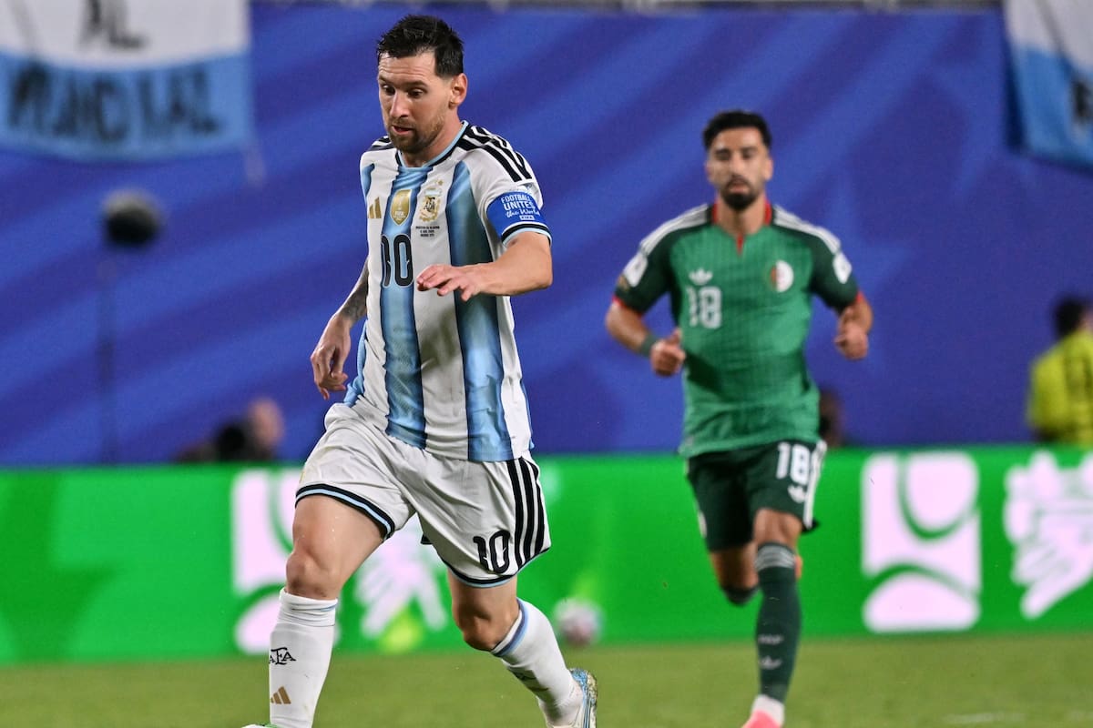 KANSAS CITY (United States), 17/06/2026.- Lionel Messi of Argentina in action during the FIFA World Cup 2026 group stage match Argentina against Algeria, in Kansas City, Missouri, USA, 16 June 2026. EFE/EPA/AMY KONTRAS